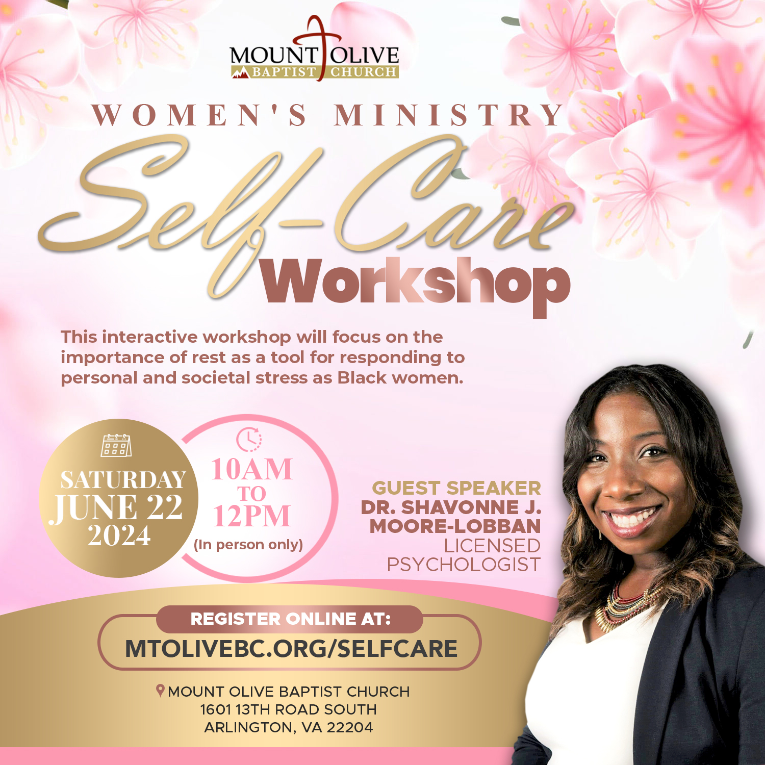 Women's Ministry Self-Care Workshop - Mt. Olive Baptist Church